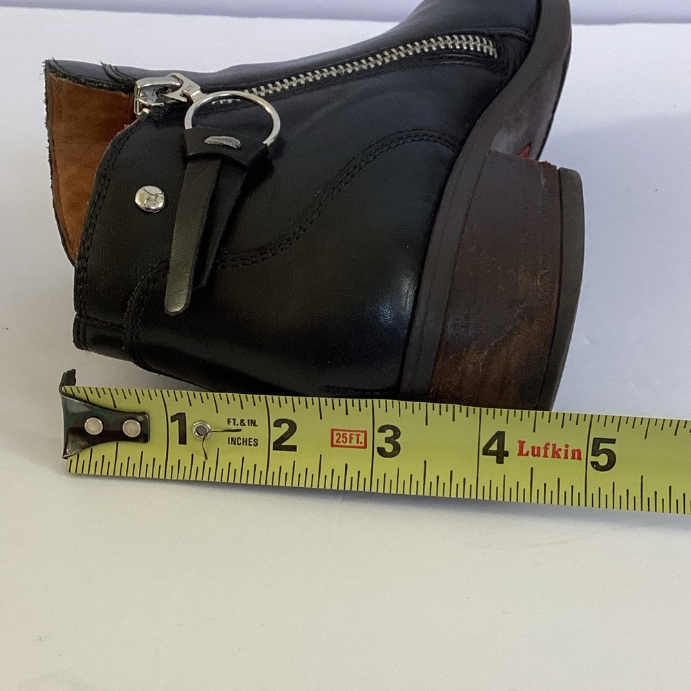PIKOLINOS Black Leather Ankle Booties with Zipper - Picture 5 of 5